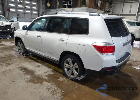 2012 Toyota Highlander Limited V6 z USA, uszkodzony, nr VIN 5TDDK3EH4CS134992